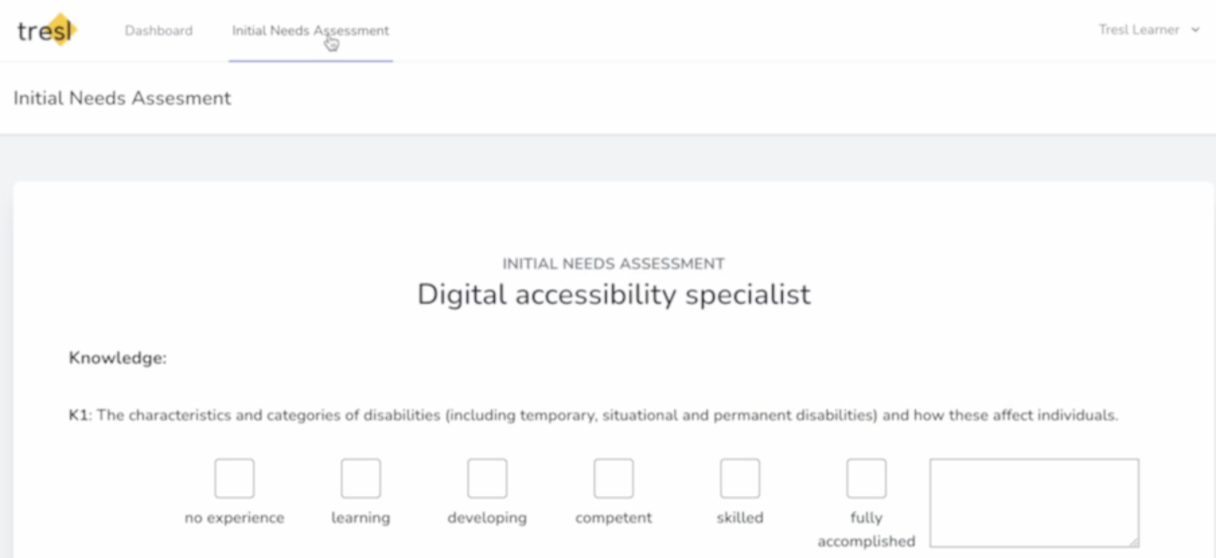 What Is Included Within An Initial Needs Assessment